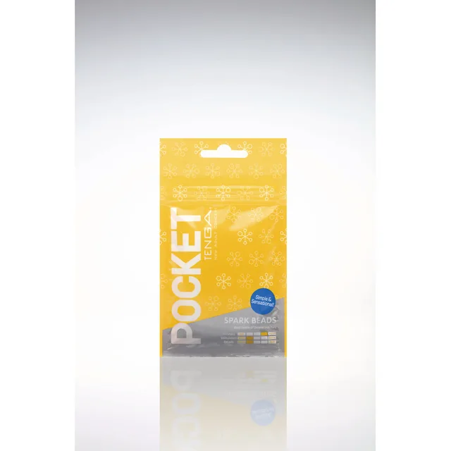 Tenga Pocket Spark Beads flat pouch product view