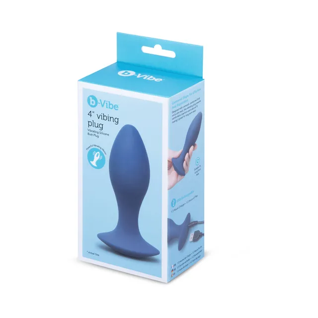 b-Vibe 4-inch blue plug retail box front