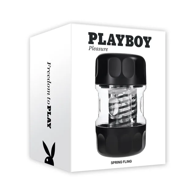 Playboy Spring Fling clear compact stroker in white box