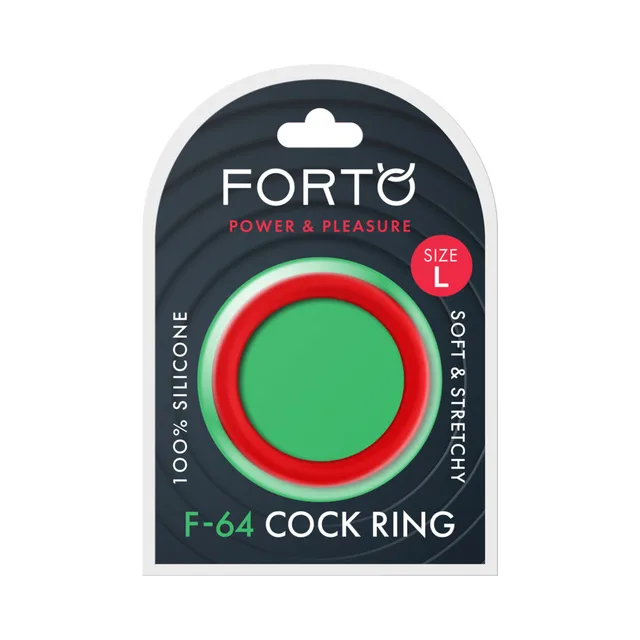 Forto F-64 large red cock ring in retail package