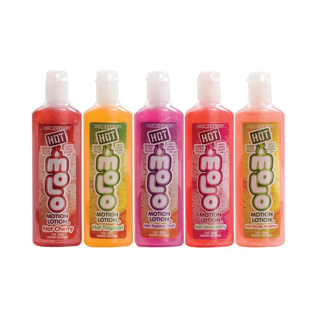 Hot Motion Lotion 5 Pack five individual assorted-color bottles