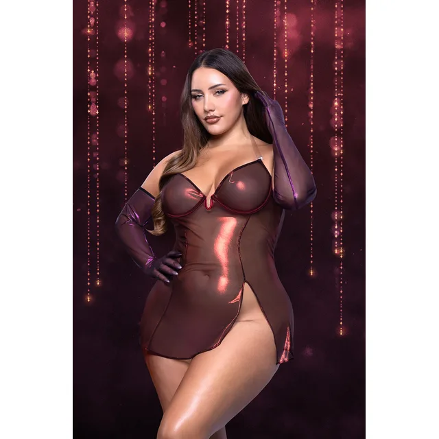 Fantasy Lingerie Play Hollywood Scarlet 2-Piece Character Costume Set XL/2XL