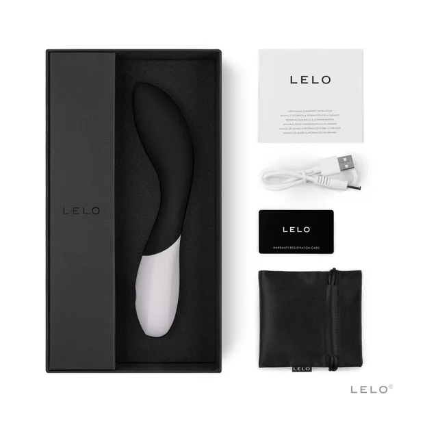 Black LELO MONA WAVE set with box USB cable card and pouch