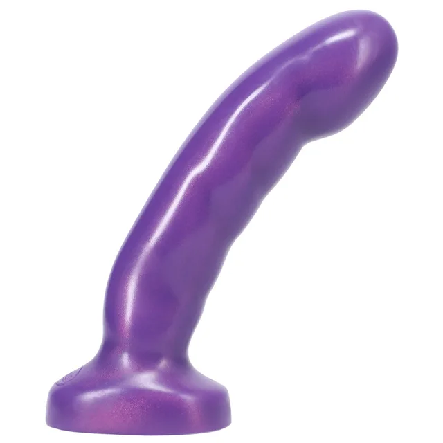 Right angle of deep purple Acute showing upward curve