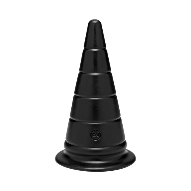 TitanMen Black 6 Inch Stretcher isolated four-tier cone with round base