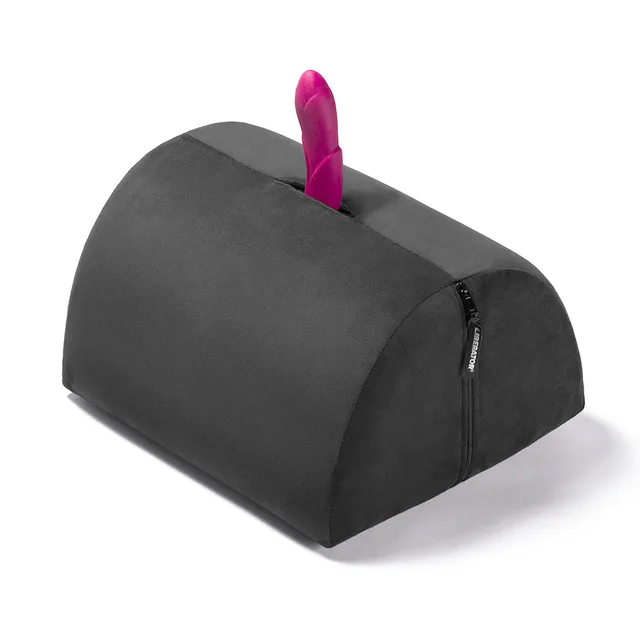 Black Liberator Bonbon arched foam mount with zippered side and pink toy inserted