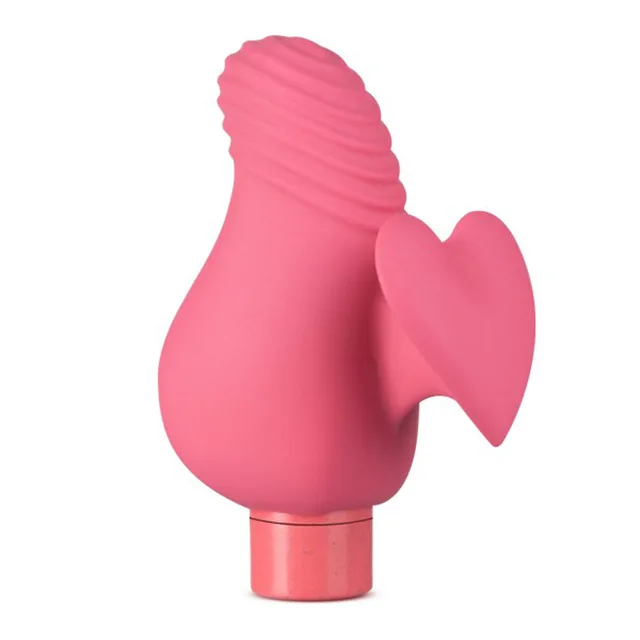 Front view of coral Gaia Eco Love ribbed sleeve