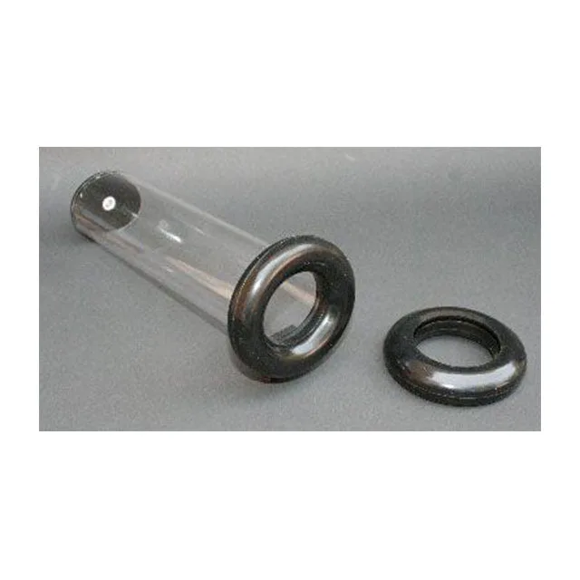 LA Pump black silicone cylinder cushion with separate ring insert