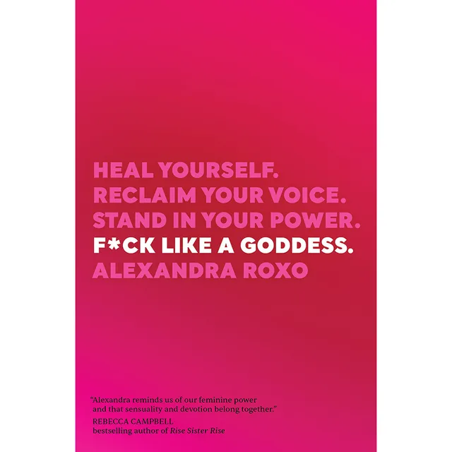 bright pink F*ck Like a Goddess paperback cover with bold pale lettering