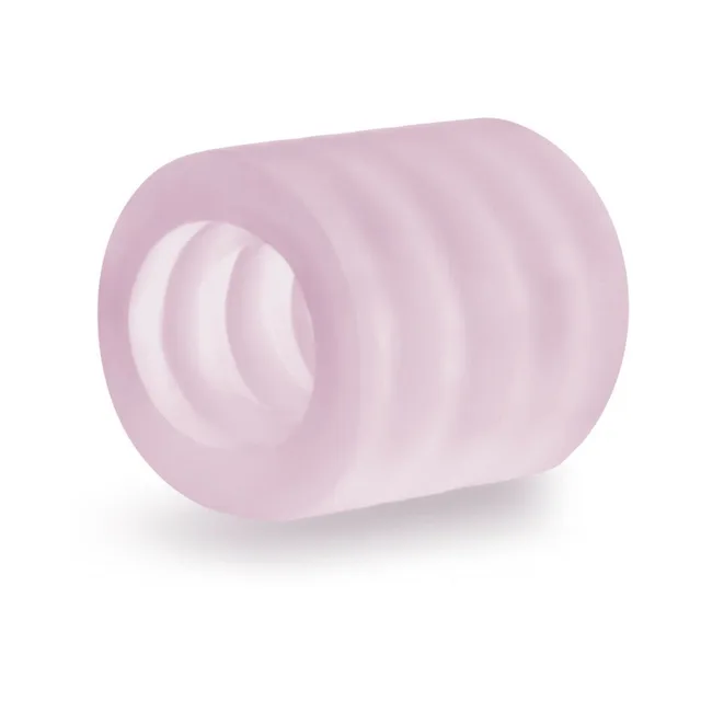 Blush X5 Goin Down Pink TPE Stroker angled view showing concentric inner rings