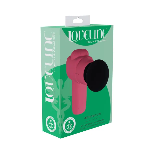Shots LoveLine MicroBoost pink mini massager retail box