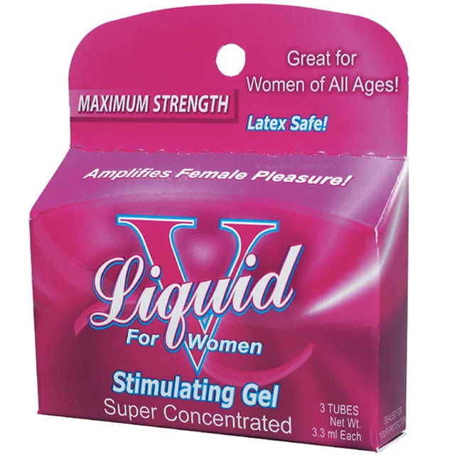 Body Action Liquid V pink carton containing three 3.3 ml gel tubes