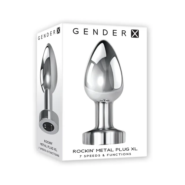 Gender X Rockin Metal Plug XL pictured on white product box