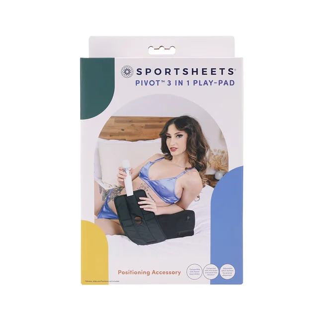 Sportsheets Pivot 3-in-1 black play-pad pictured on white retail box