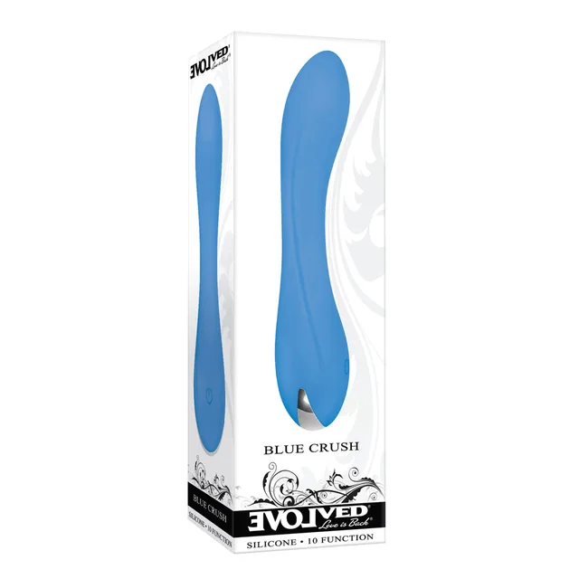 Evolved Blue Crush blue vibrator retail box