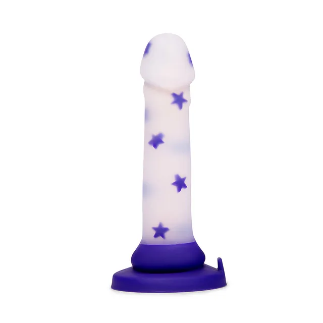 Together Toy 6-inch Starfloat Bliss purple dildo front upright view
