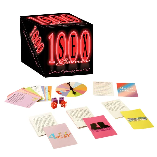 Kheper Games 1,000 Sex Games black box with cards dice and spinner
