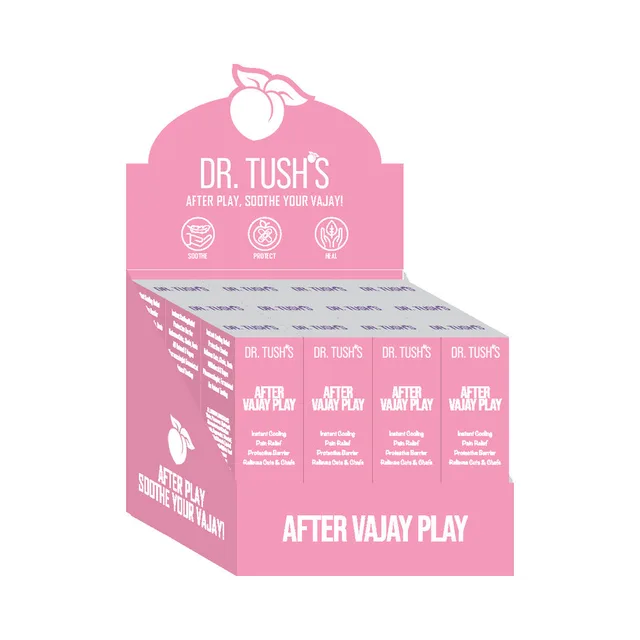 Dr. Tush's After Vajay Play 12-pack pink display carton