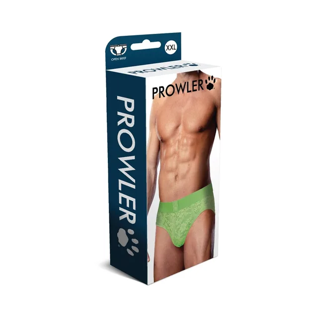 Prowler neon-green open-back brief XL-2XL retail box