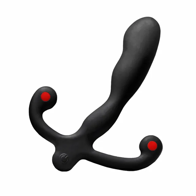 Front view of black Helix Syn V with red contact points