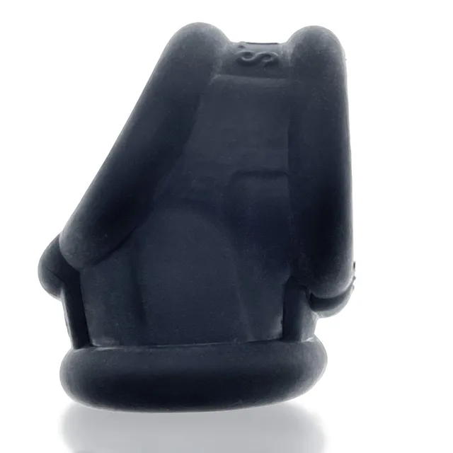 Rear upright view of Cocksling-2 molded black structure