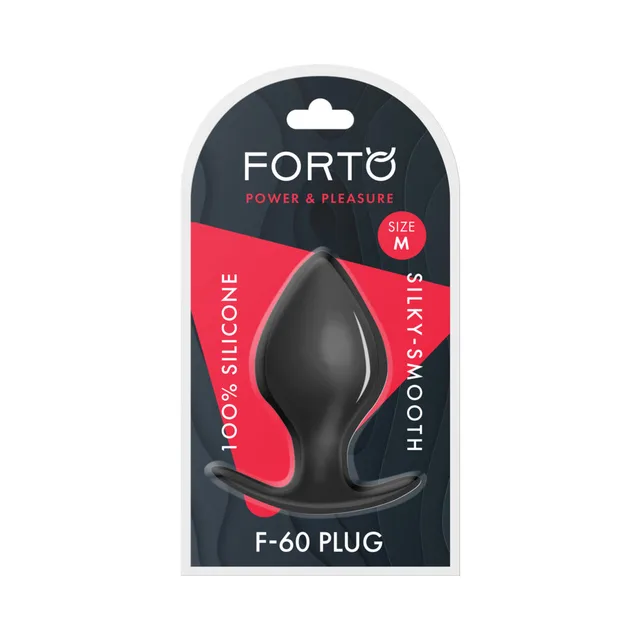 Forto F-60 medium black spade plug in retail package