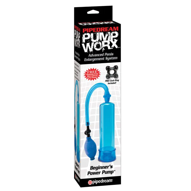 Blue Pump Worx Beginner Power Pump with blue bulb in retail box