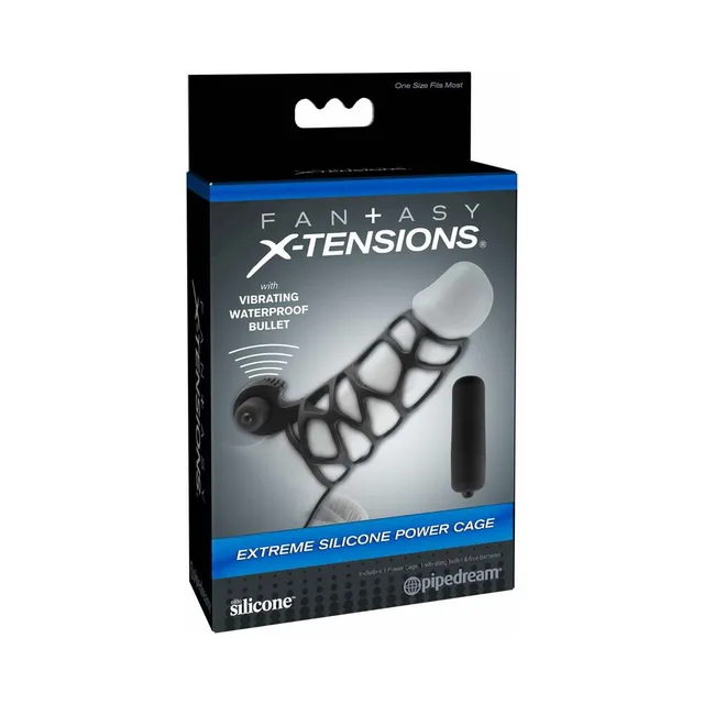 Fantasy X-tensions Black Silicone Power Cage black retail box with lattice cage graphic