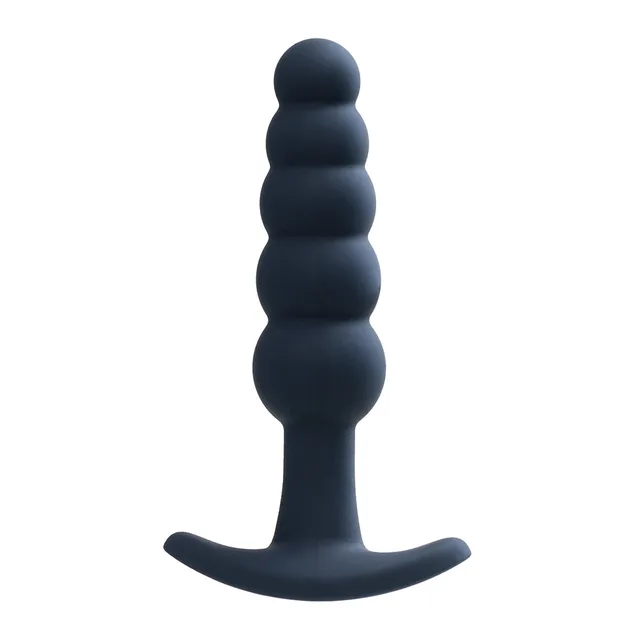 Front view of black Plug graduated rounded shaft