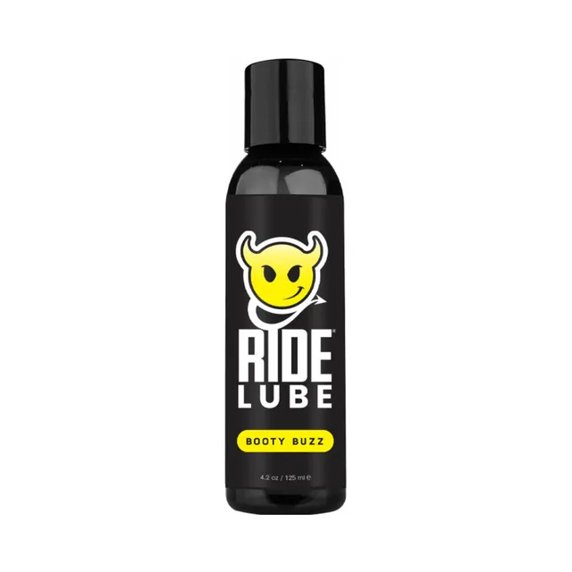 Sliquid Ride Lube Booty Buzz 4.2 fl oz black bottle