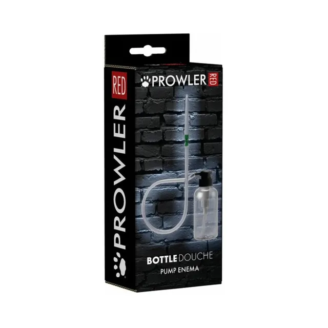 Prowler RED bottle douche pump set in black retail box