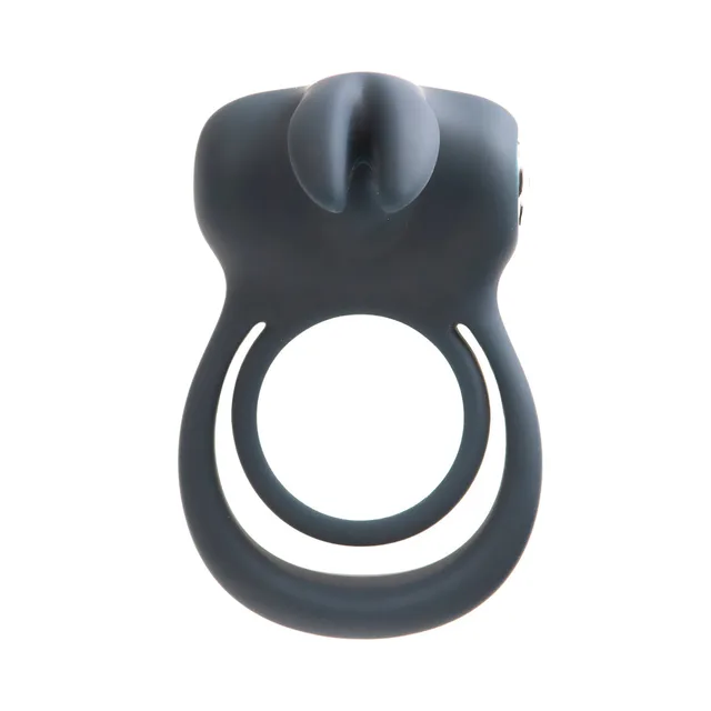 Front view of black Thunder Bunny with two ring openings