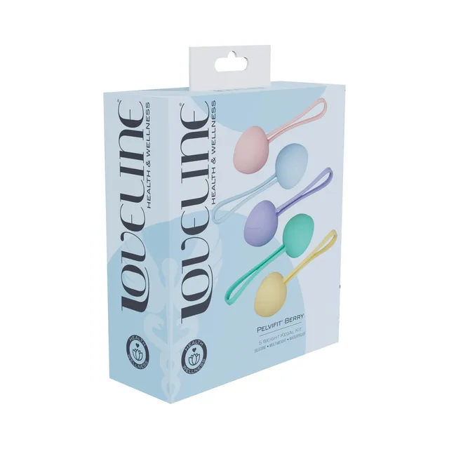 Shots LoveLine PelviFit Berry five-weight Kegel kit box