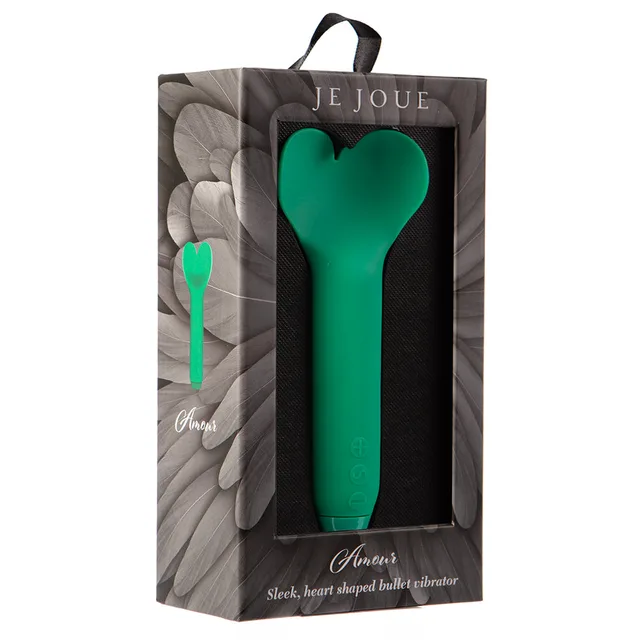 Je Joue Amour emerald green vibrator in retail box