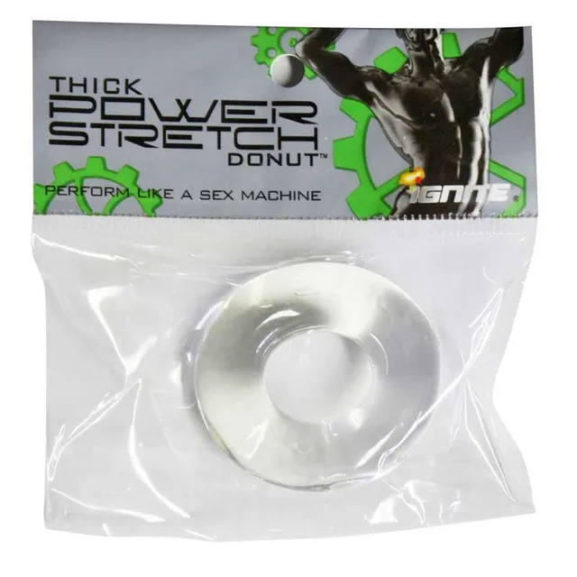 Si Thick Power Stretch Donut single clear thick ring inside hanging bag