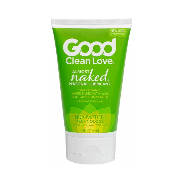green Good Clean Love Almost Naked water-based lubricant 4 fl oz squeeze tube
