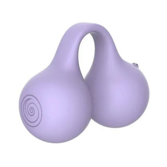 Front angled view of lilac Twinn pods and arch loop