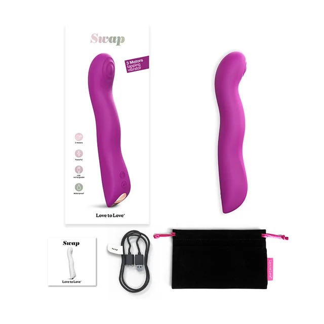 Sweet Orchid Love To Love Swap vibrator and retail set