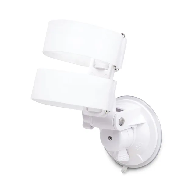 White Le Wand Classique hands-free holder suction mount and adjustable straps