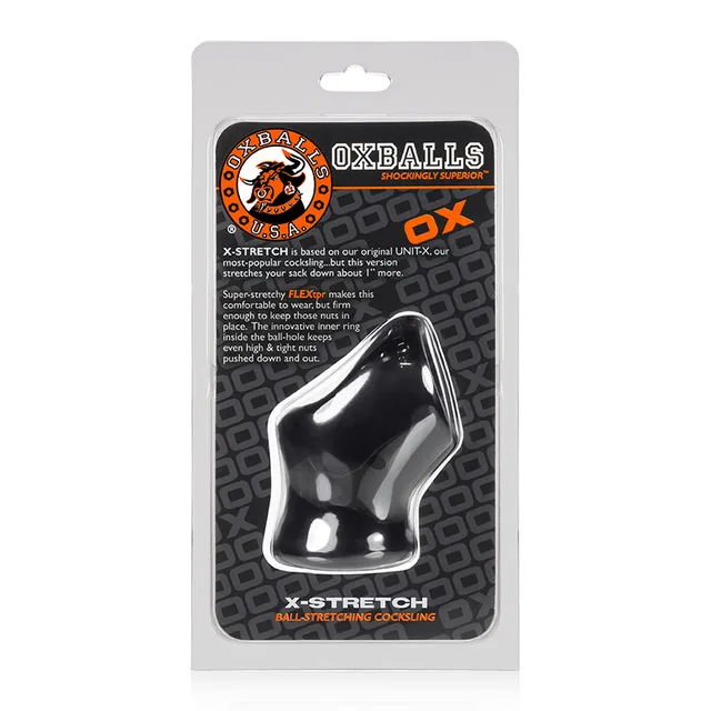 OxBalls Unit-X Stretch Black Sling in tall package