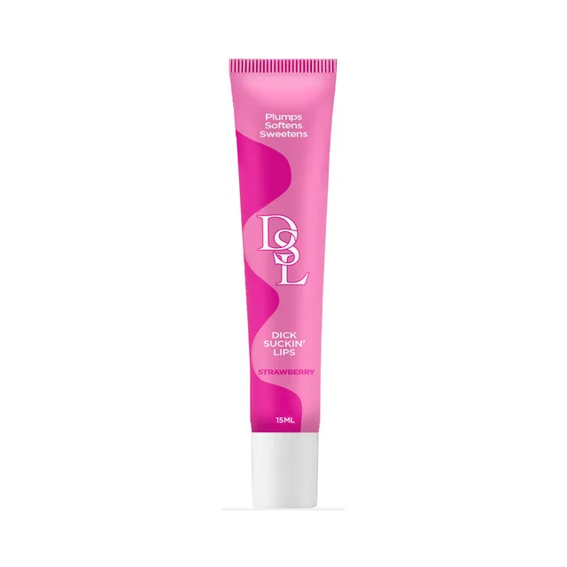 Little Genie DSL Dick Sucking Lips Strawberry 10ml pink tube