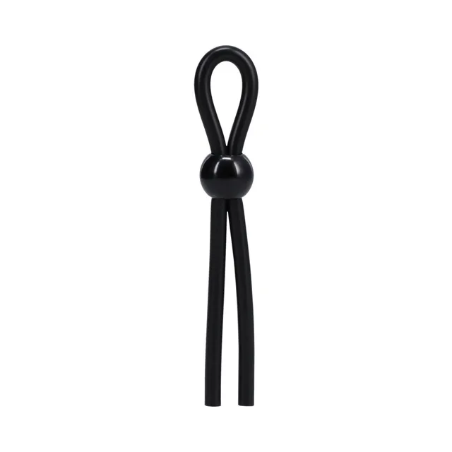 Rock Solid Black Lasso Ring small loop with two upward tails