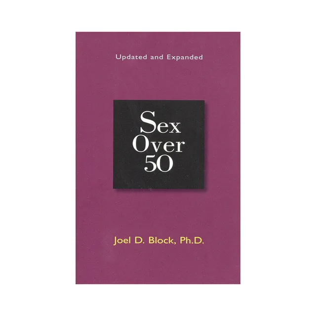 purple Sex Over 50 paperback cover with centered black title block