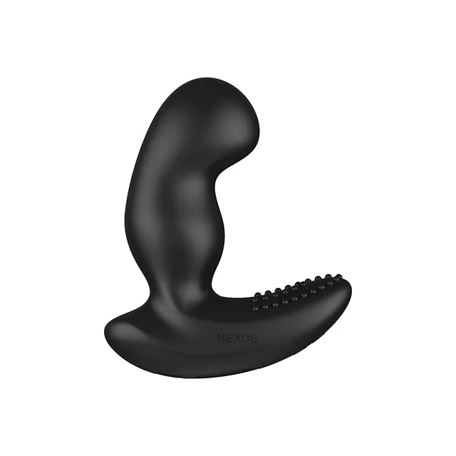 three-quarter front view of black Nexus Ride Extreme vibrator