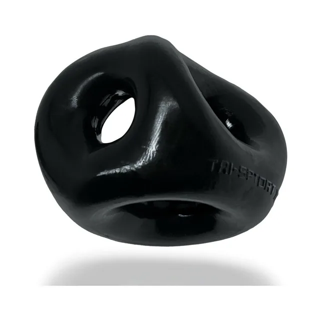 Angled view of black Tri-Sport three connected openings
