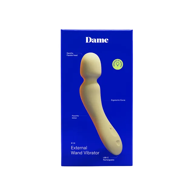 Dame Min Butter mini wand vibrator retail box