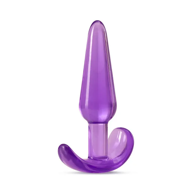 Angled translucent purple slim plug