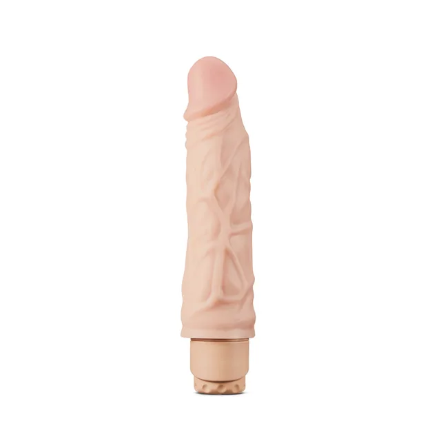 Dr. Skin Cock Vibe 10 upright front view with molded PVC shaft