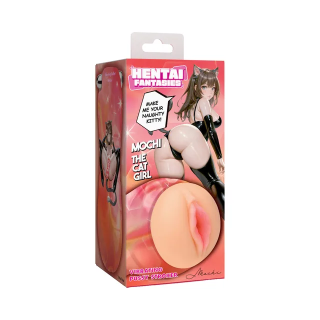 Hentai Fantasies Mochi vibrating vulva stroker in illustrated retail packaging