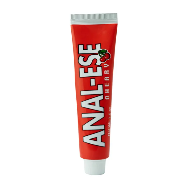 Nasstoys Anal-Ese Cherry red 1.5-ounce tube with silver cap